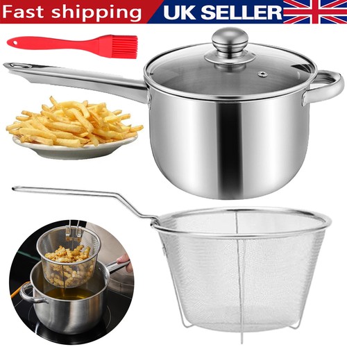 Deep fryer set - deep, stainless