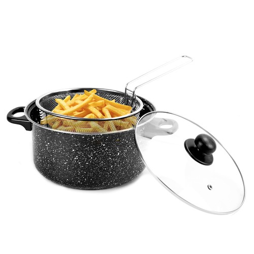 Non stick chip pan deep - pan,