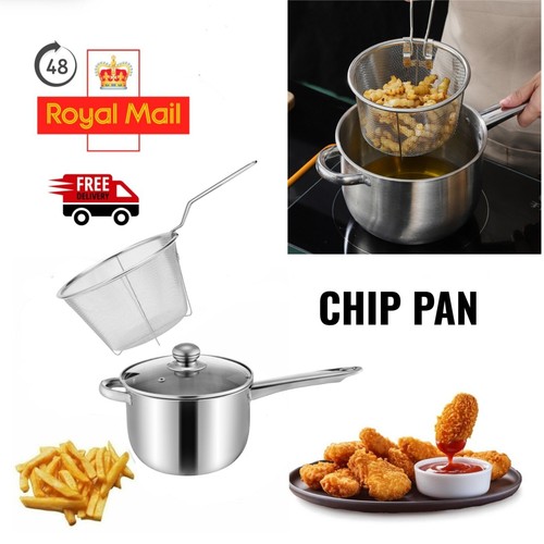 38cm stainless steel chip - stainless, pan