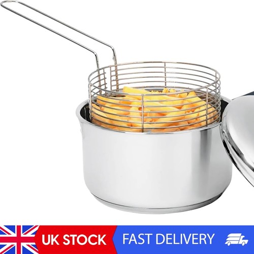 Stainless steel chip pan with - stainless,