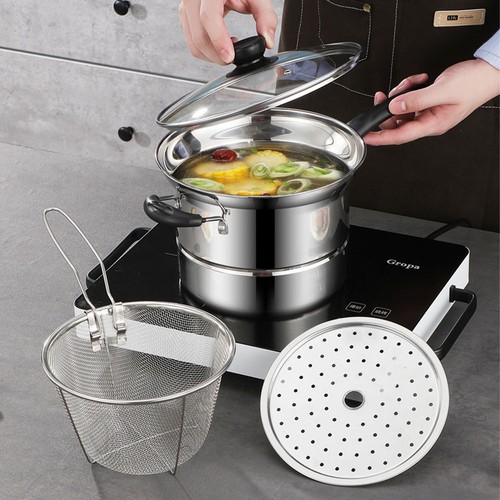 4pcs chip pan fryer - pan, wire