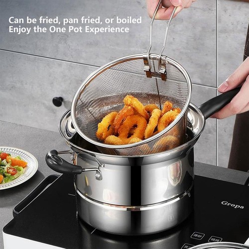 Non stick chip pan deep - chip,