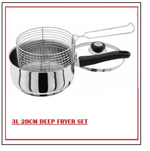 20cm deep fryer - deep, 3pc