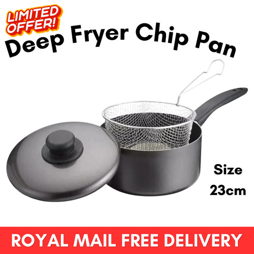 23cm chip pan with basket - 23cm, and