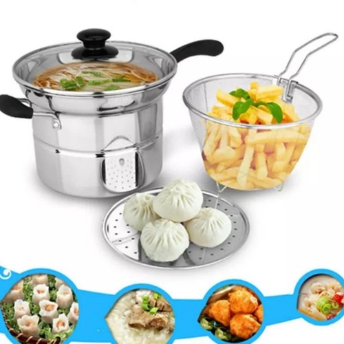4pc non stick chip pan - chip, deep