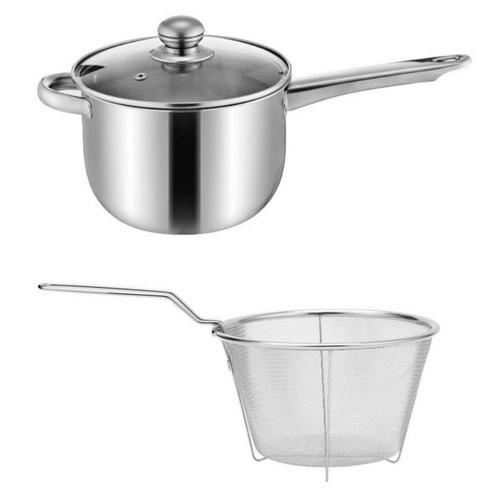 Large 18cm stainless steel - large,