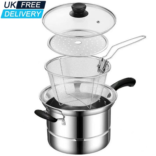 Non stick chip pan deep - stick,