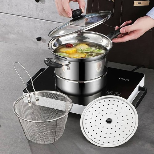 Stainless steel 22cm - stainless, 4pc