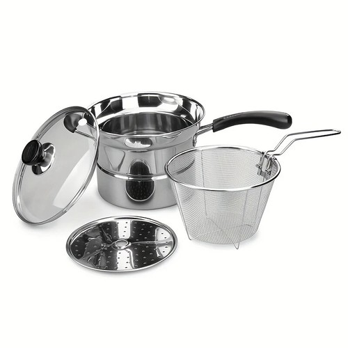 Non stick chip pan deep - chip,