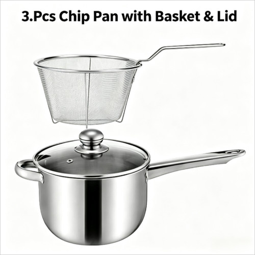 3pcs set large stainless steel - large,