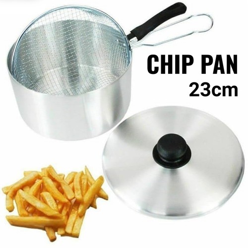 Stainless chips frying pan - chips,