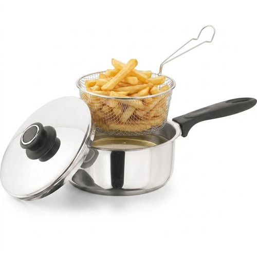 23cm chip pan - chip, basket